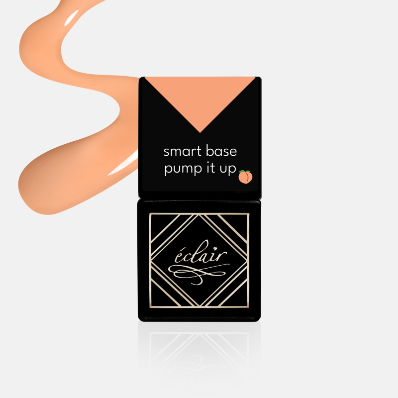 Smart Base PUMP IT UP – brzoskwiniowa baza hybrydowa i kolor – Eclair – 7 ml