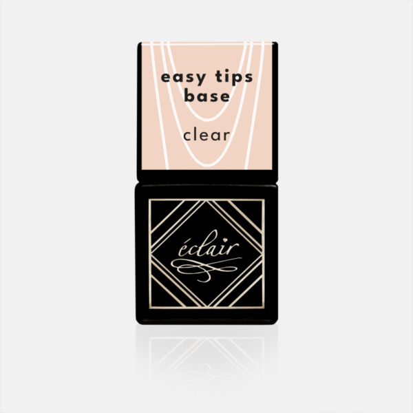asy Tips Base CLEAR – bezbarwna baza hybrydowa do mocowania tipsów Eclair – 7 ml