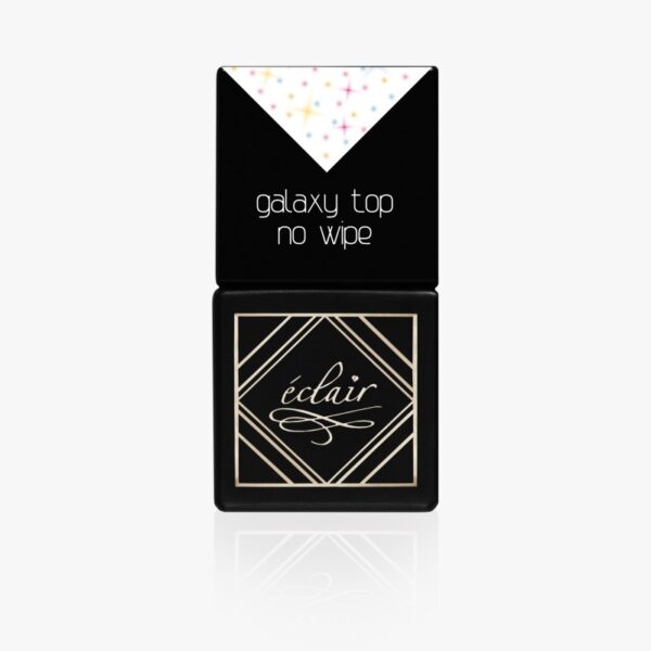 Galaxy Top No Wipe 7ml – top hybrydowy z kosmicznym efektem drobinek – Eclair Nail