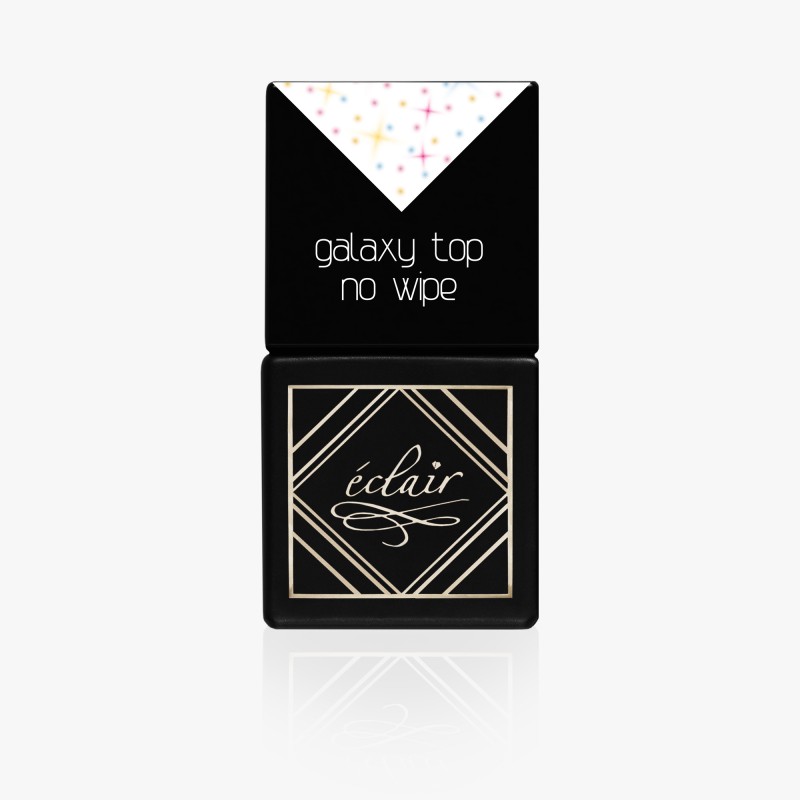 Galaxy Top No Wipe 7ml – top hybrydowy z kosmicznym efektem drobinek – Eclair Nail