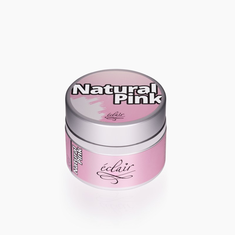Natural Pink Gel UV – budujący różowo-mleczny żel do paznokci – Eclair – 30g
